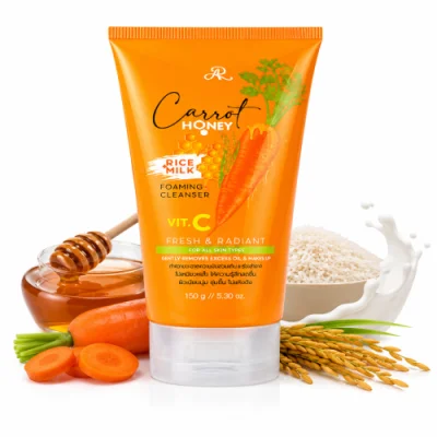 Carrot Honey Rice Milk Foaming Cleanser Vitamin C 150g — image 1
