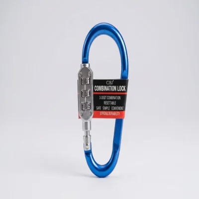 CJSJ 3-Digit Resettable Carabiner Combination Lock for Backpack & Luggage (Small) — image 2