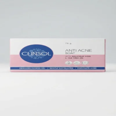 Clinsol Anti Acne Soap with Salicylic Acid & Tea Tree Oil (75g) — image 2