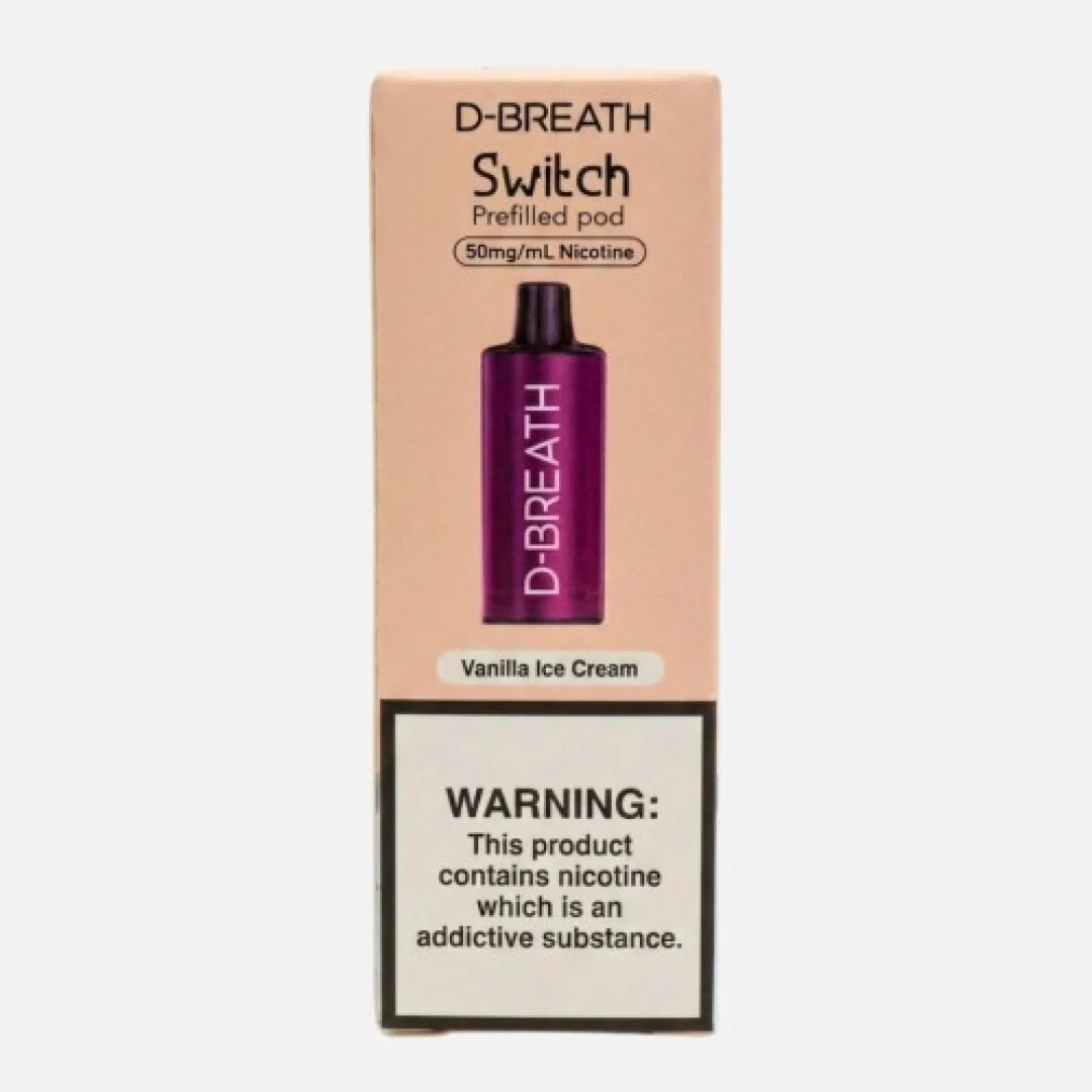 D-Breath Switch Prefilled Pod Kit 6000 Puff Cartidge (Flavor Only) — image 3