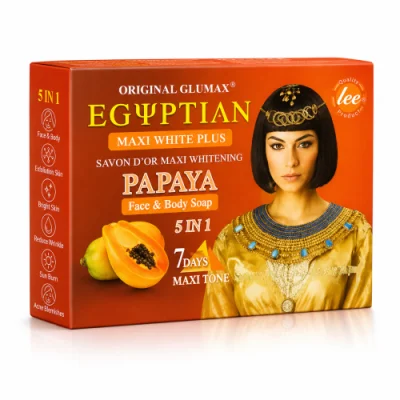 Egyptian Maxi White Plus Papaya Face & Body Soap — image 2