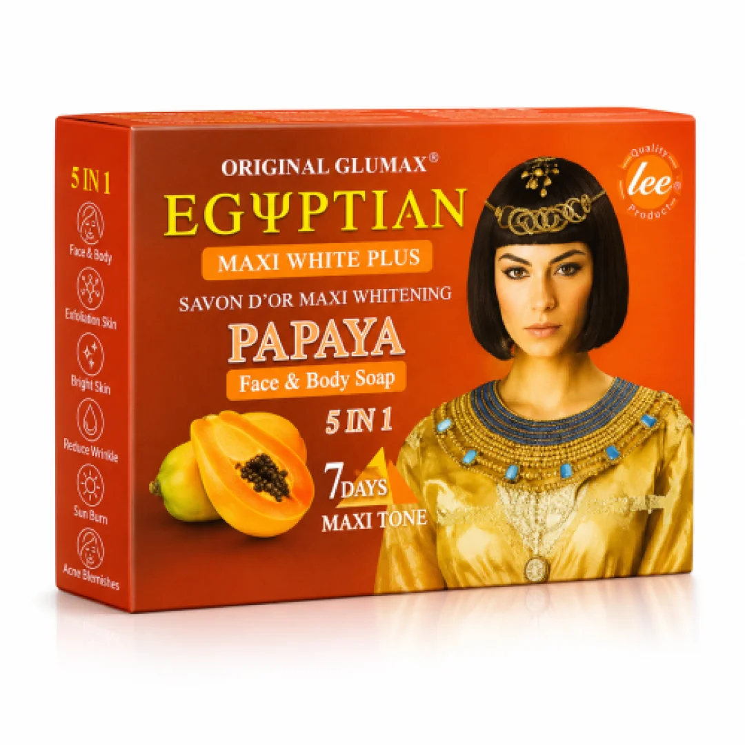 Egyptian Maxi White Plus Papaya Face & Body Soap — image 3