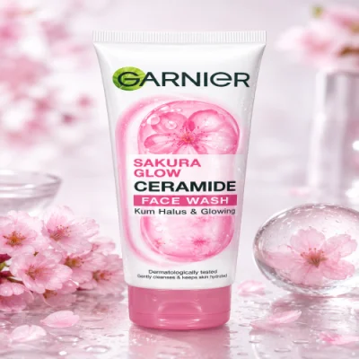 Garnier Sakura Glow Ceramide Face Wash 100ml — image 2