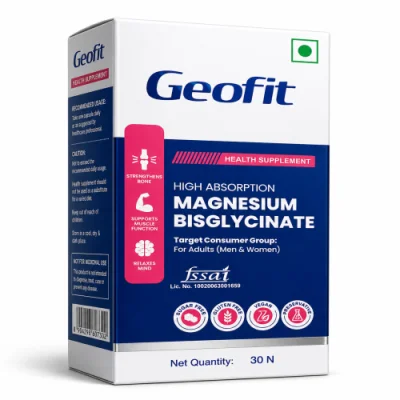 Geofit High Absorption Magnesium Bisglycinate Health Supplement 30N — ছবি 3