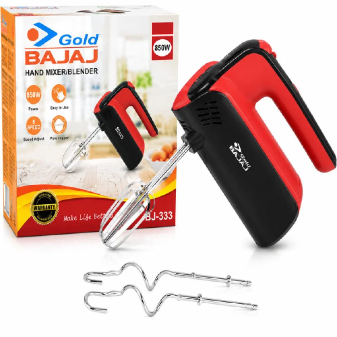 Gold BAJAJ Hand Mixer Blender BJ-333 (850W) — ছবি 3