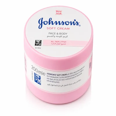 Johnson's Soft Cream Face & Body with Natural Shea Butter, 200ml — image 2
