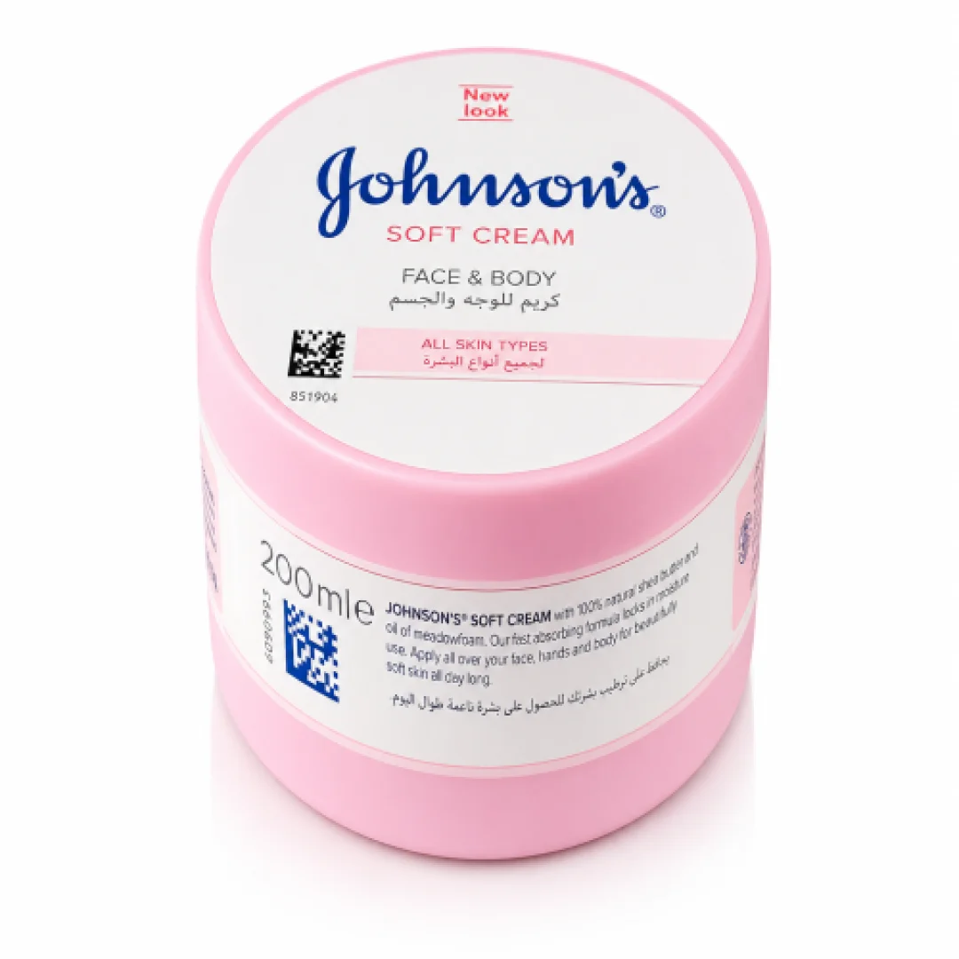 Johnson's Soft Cream Face & Body with Natural Shea Butter, 200ml — image 3