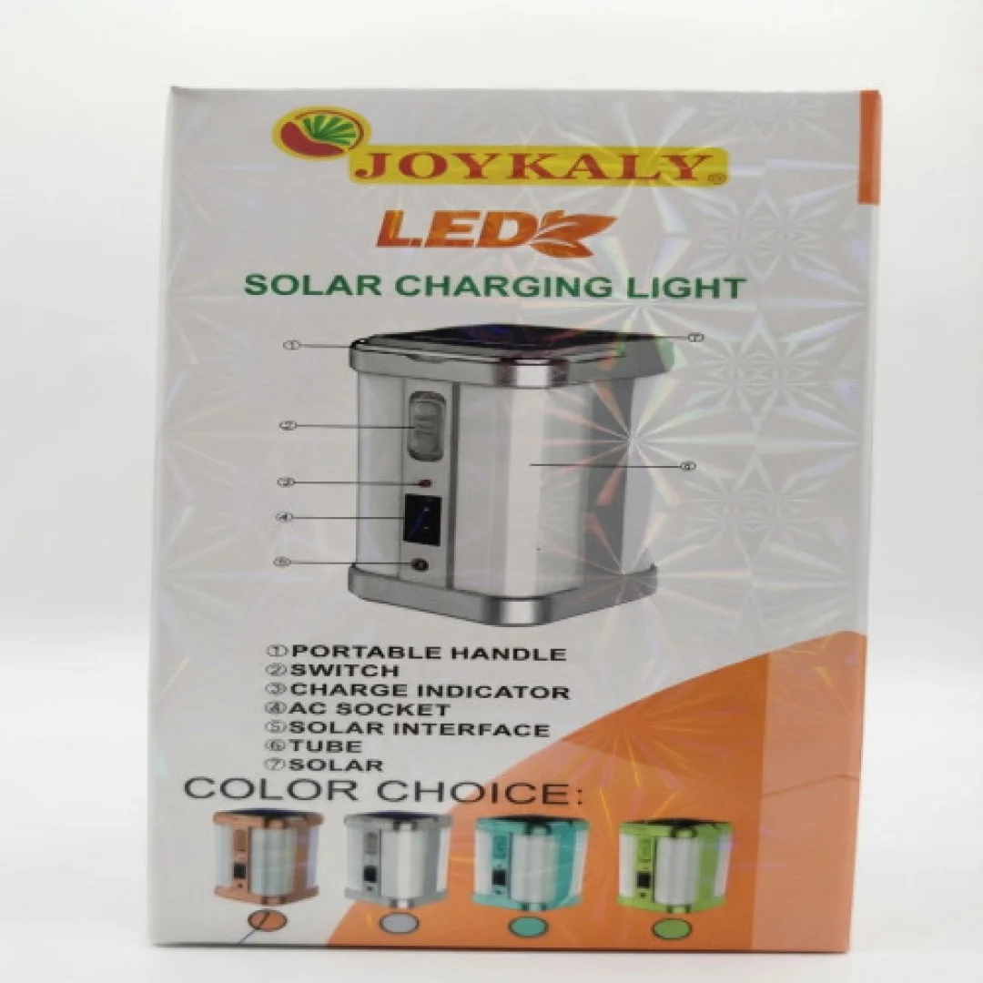 Joykaly LED Solar Charging Light with AC Socket and Solar Panel