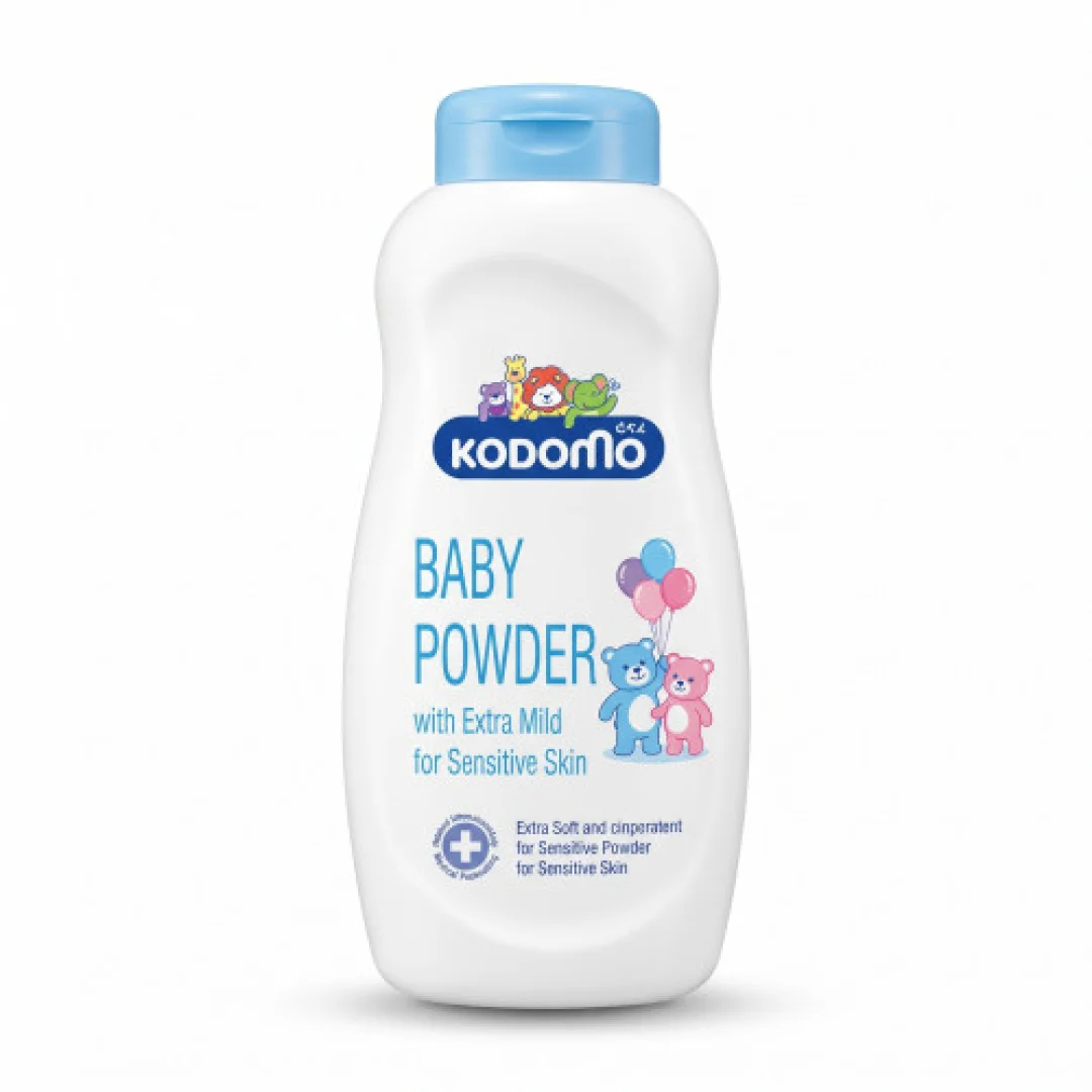 Kodomo Extra Mild Baby Powder Blue for Sensitive Skin 160g — image 3