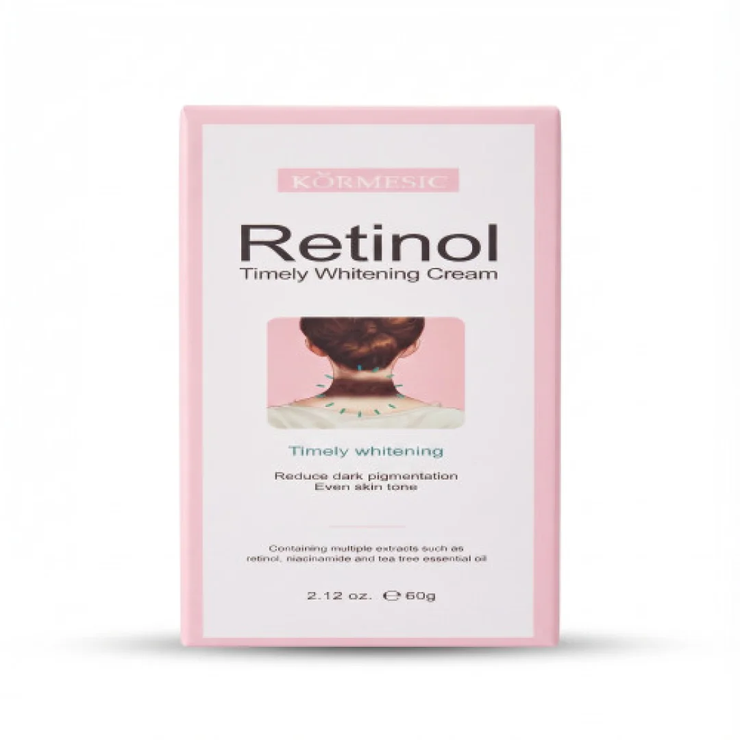 Kormesic Retinol Timely Whitening Cream - 60g | Anti-Pigmentation & Even Skin Tone Cream with Niacinamide & Tea Tree Oil