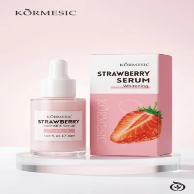 Kormesic Strawberry Face Milk Serum – Skin Brightening, Firming & Whitening Facial Serum (30ml) — image 1