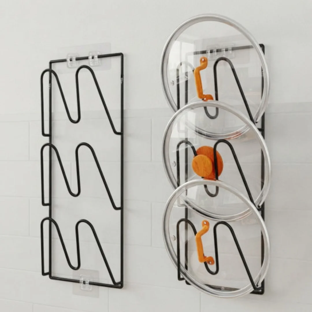 Pot Lid Organizer Heavy-Duty Metal — image 3
