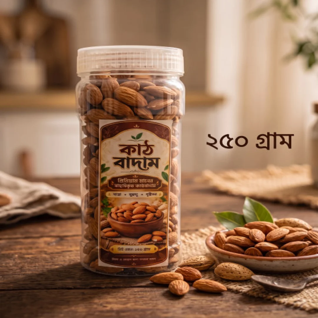 Premium Quality Kath Badam | (Almond) Jar - 250gm — ছবি 2