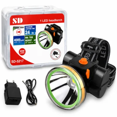 SD-5217 4000mAh Rechargeable LED Headtorch – Water Resistant Flashlight — image 3