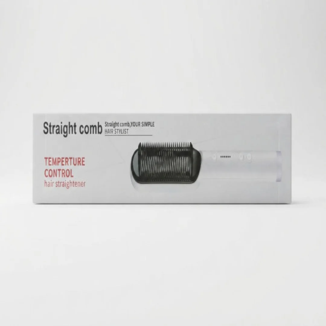 Straight Comb Hair Straightening Brush and Hair Stylist — image 2