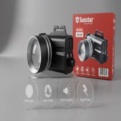 Sunstar SS:106 White Laser LED Flashlight | Super Power Rechargeable Torch — image 1