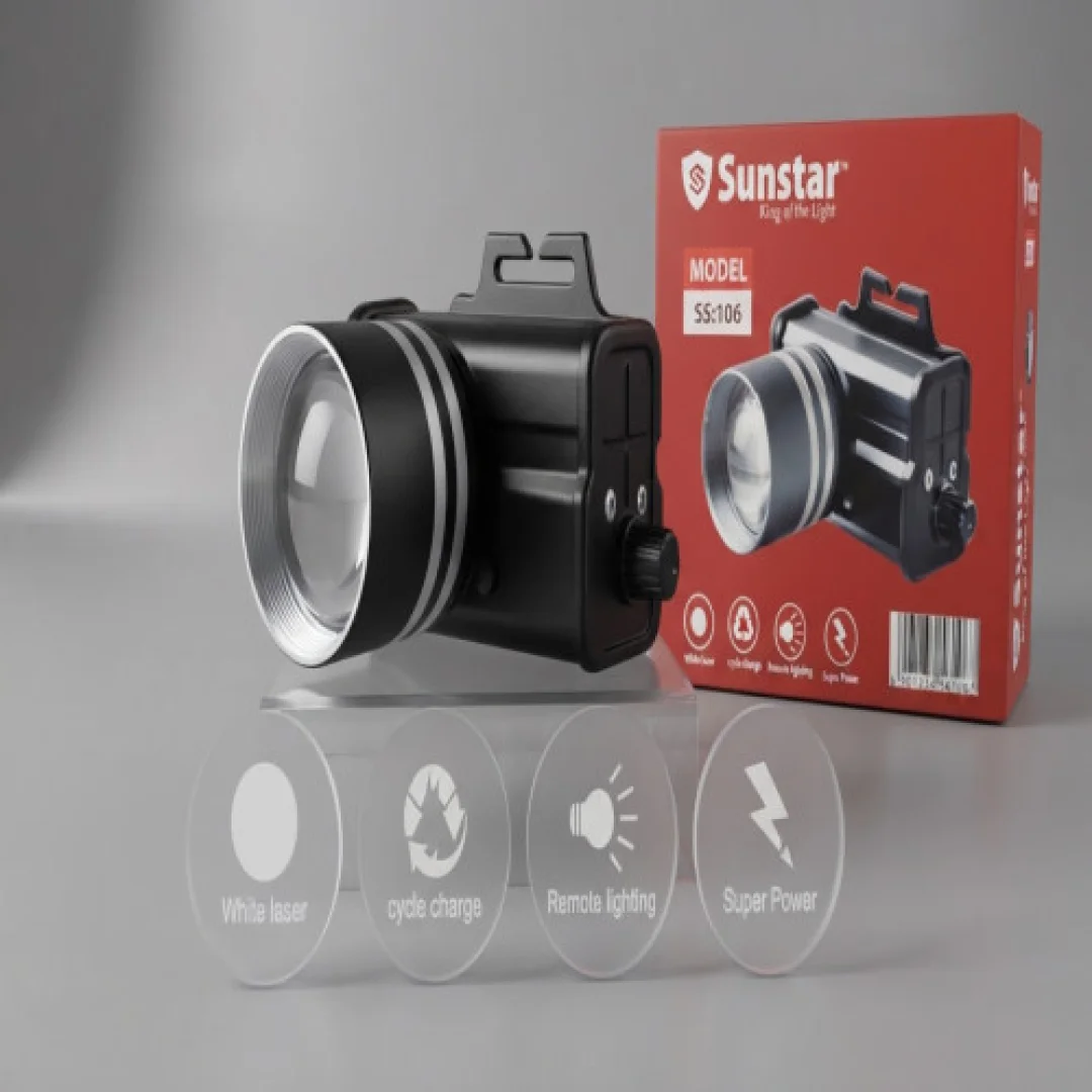 Sunstar SS:106 White Laser LED Flashlight | Super Power Rechargeable Torch — image 2
