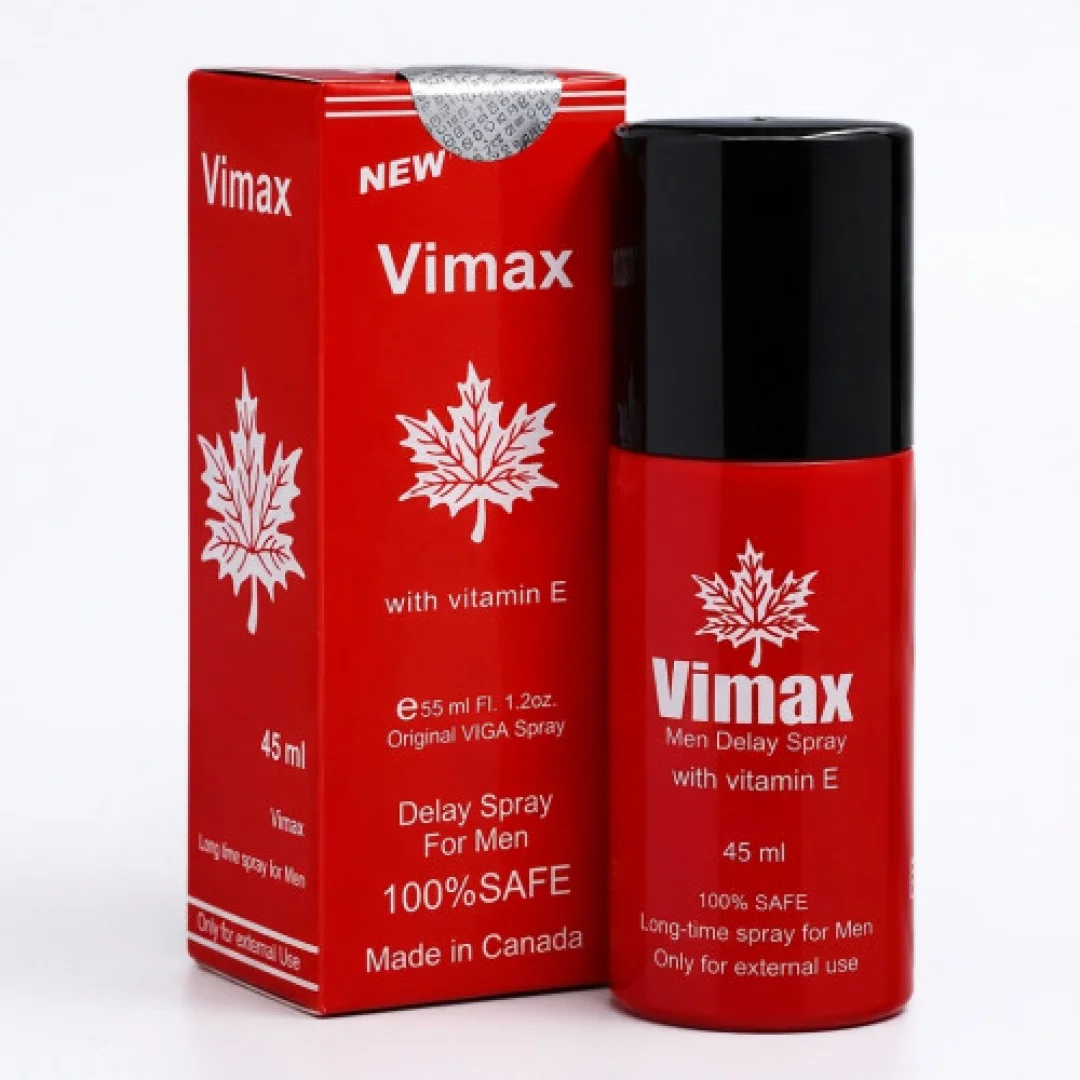 Vimax Men Delay Spray with Vitamin E – 45ml (Made in Canada)