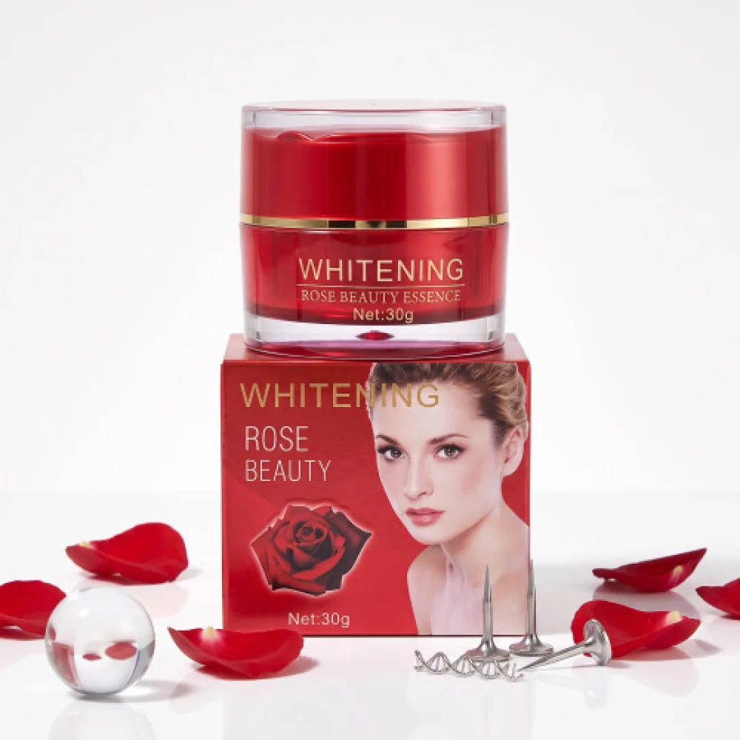 Whitening Rose Beauty Essence Face Cream (30g) – Skin Brightening, Spot Removal & Moisturizing — ছবি 3