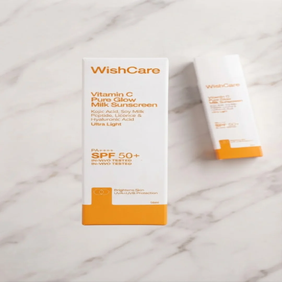 WishCare Vitamin C Pure Glow Milk Sunscreen 50ml