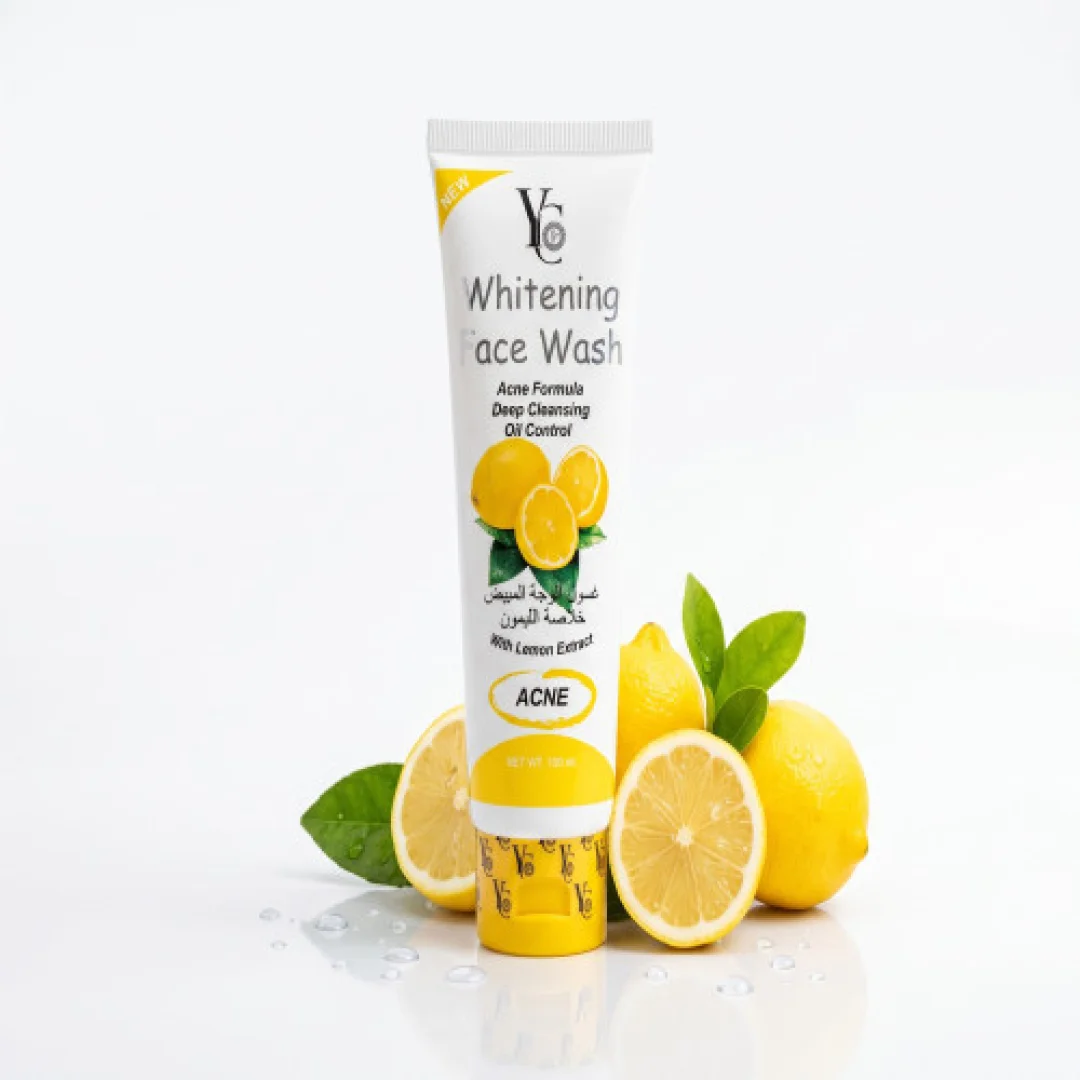 YC Whitening Face Wash Lemon Extract (100ml) – Acne Formula & Oil Control Cleanser — ছবি 2