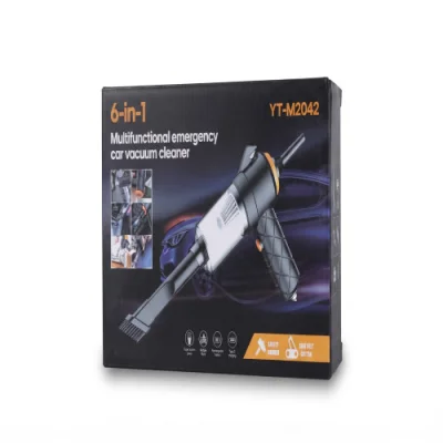 YT-M2042 6-in-1 Multifunctional Emergency Car Vacuum Cleaner - Portable Wireless Handheld Auto Vacuum & Safety Tool — image 2