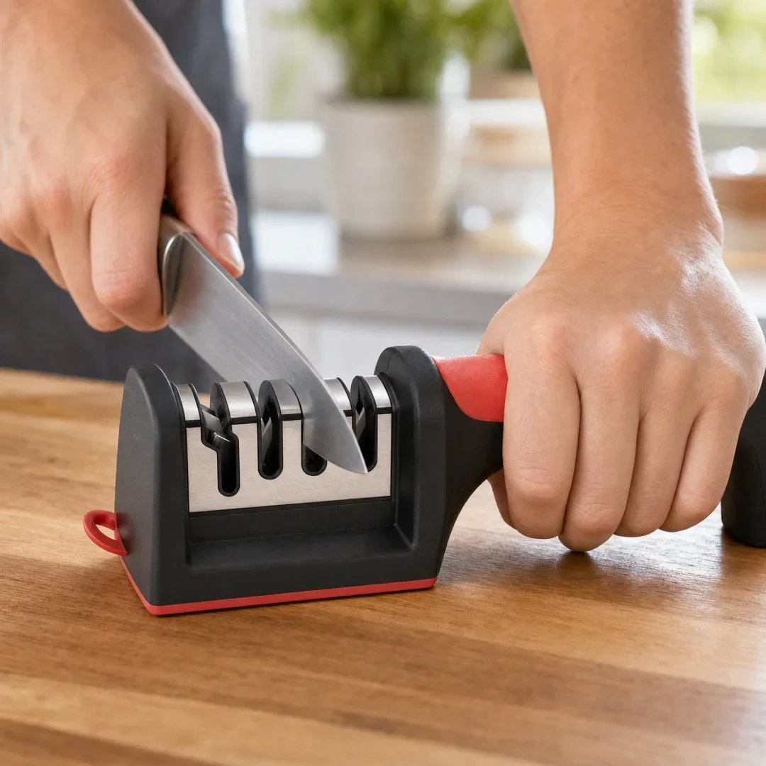 2-in-1 Knife & Scissor Sharpener — Handheld