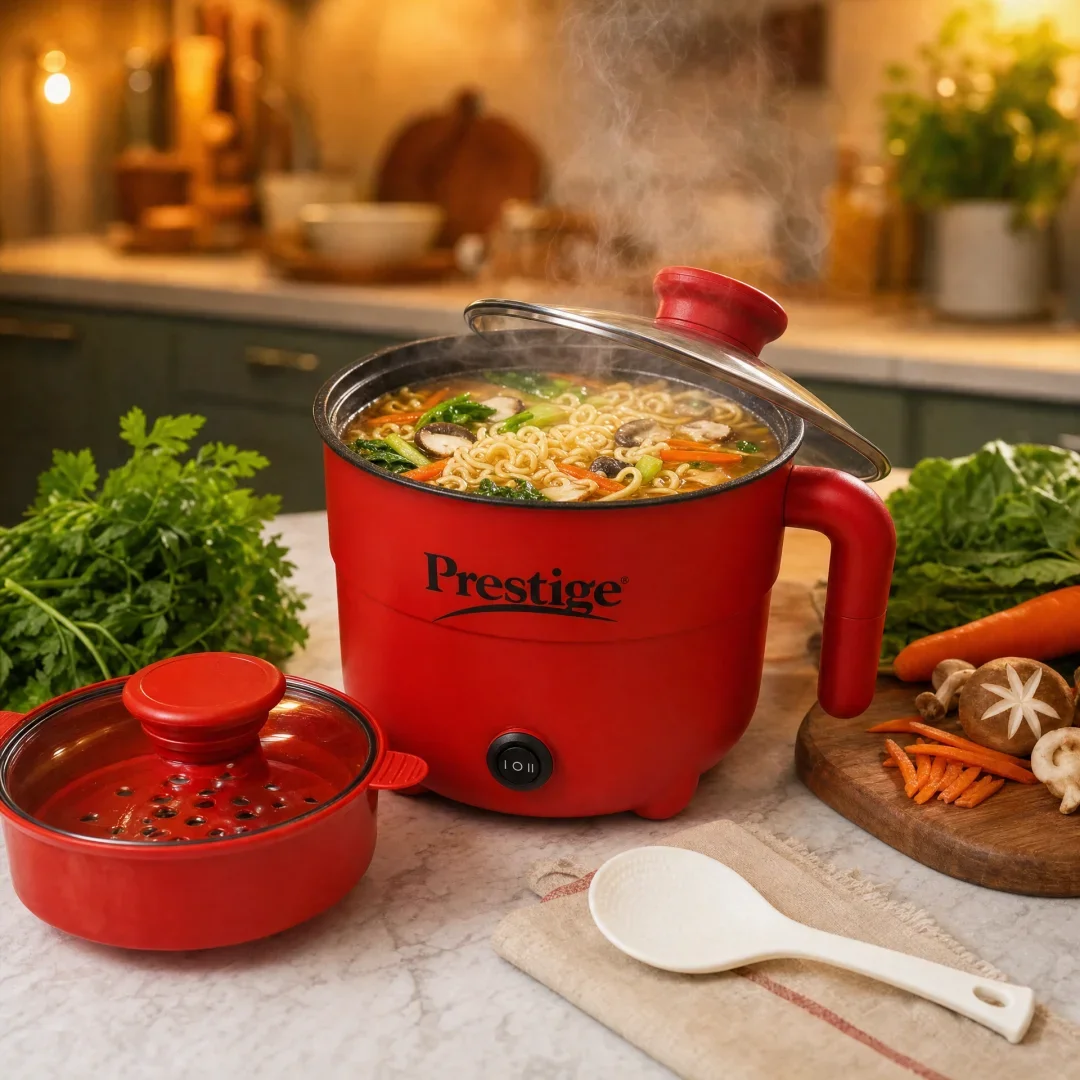 3.0L Multifunction Electric Cooker with Steamer Tray — Non-Stick Inner Pot — ছবি 2