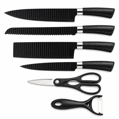 6-Piece Kitchen Knife Set — 4 Knives, Scissor, Ceramic Peeler — image 2