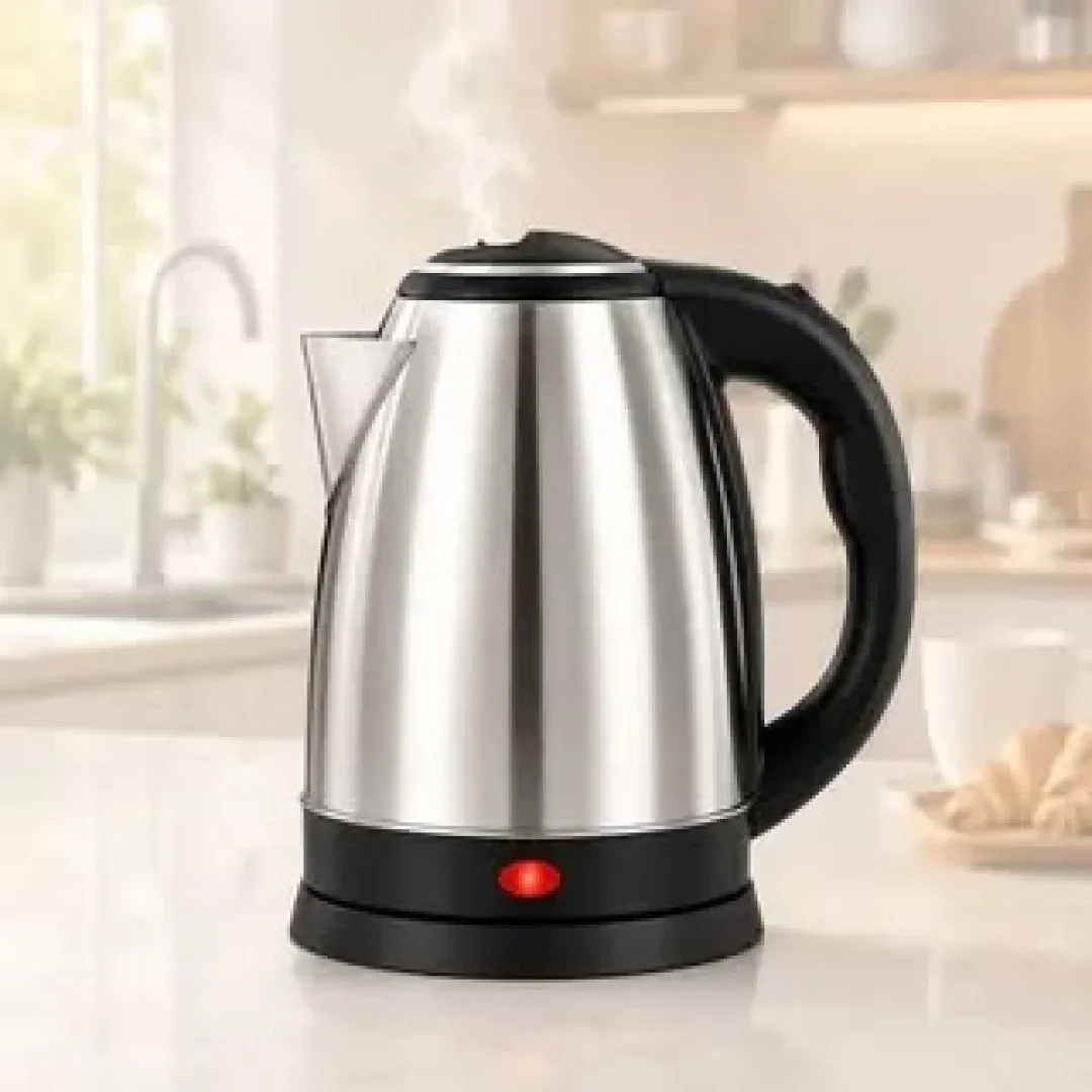 Electric Kettle 2L 1500W — Stainless Steel Boil-Dry Cut-off