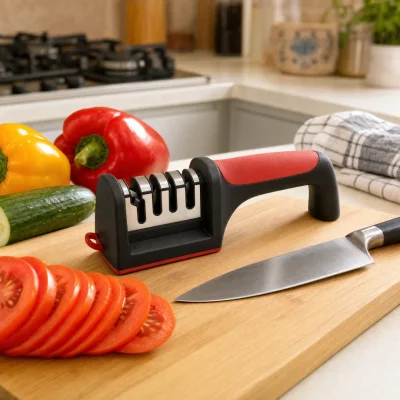 Manual Knife Sharpener — Stainless Steel Grinder — ছবি 1