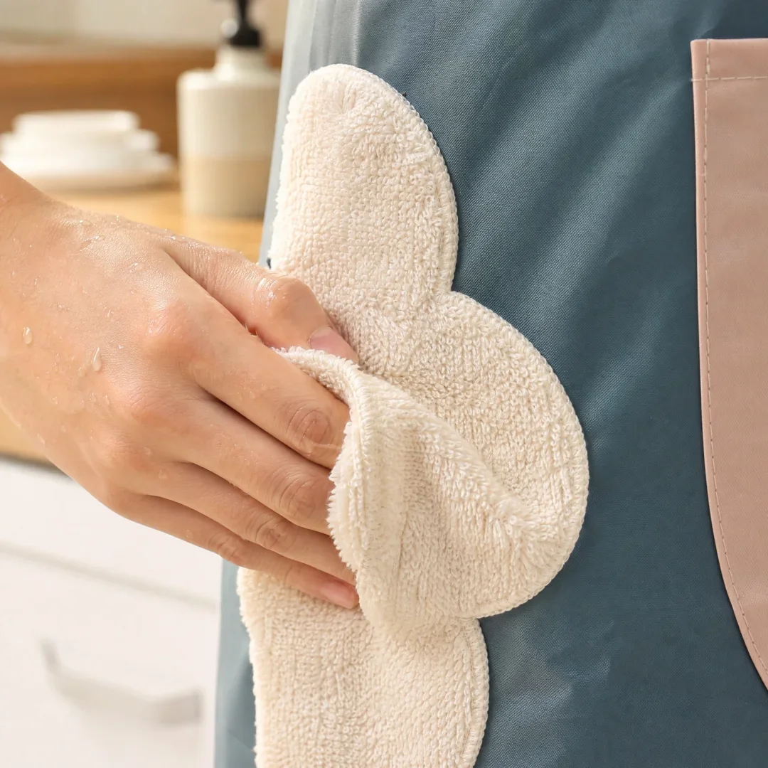 PVC Waterproof Kitchen Apron — Oil-Resistant, 70×68cm