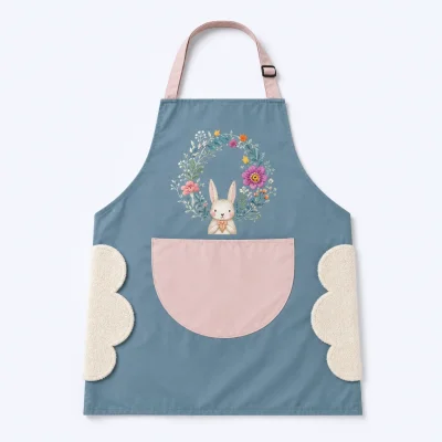 PVC Waterproof Kitchen Apron — Oil-Resistant, 70×68cm — ছবি 3