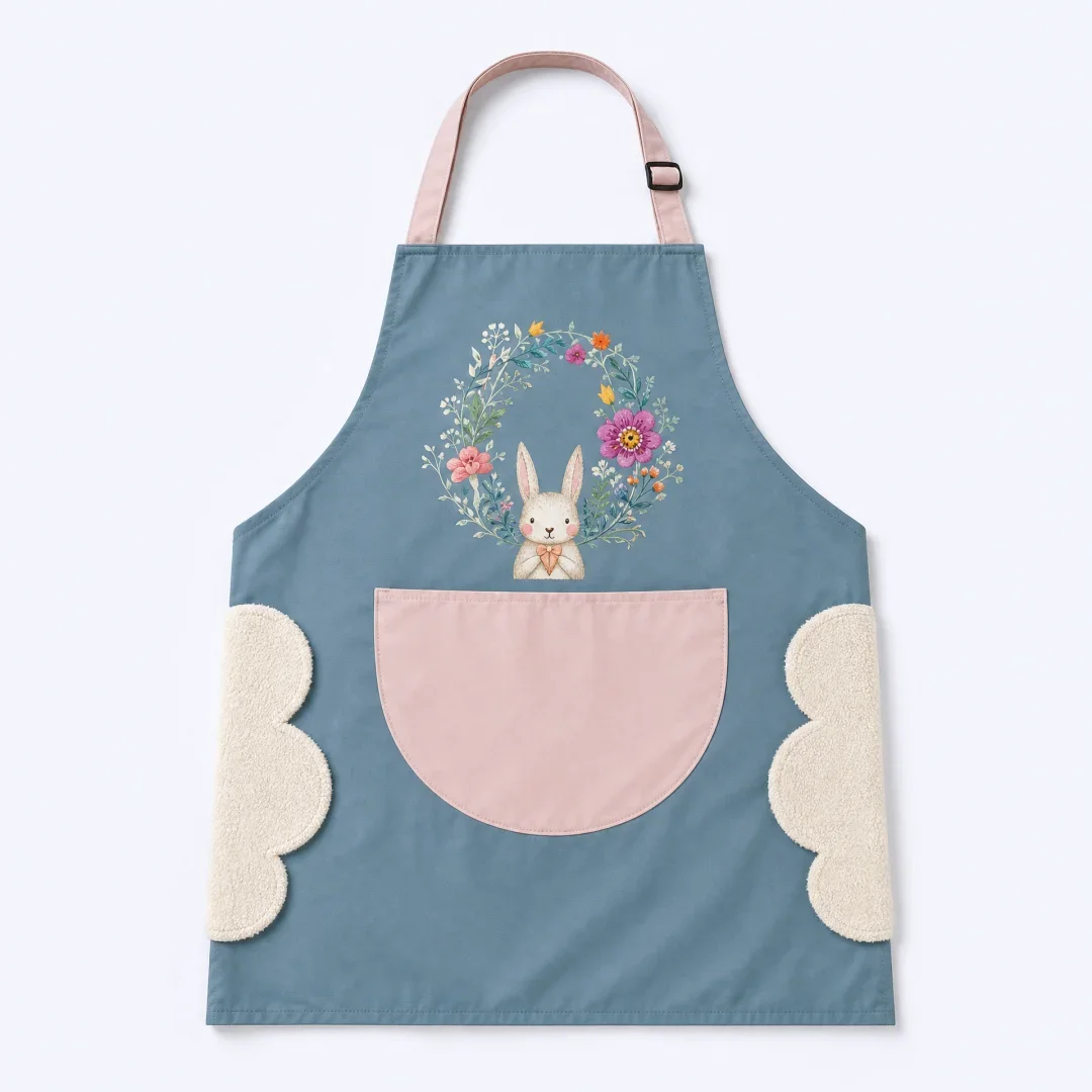 PVC Waterproof Kitchen Apron — Oil-Resistant, 70×68cm — ছবি 3