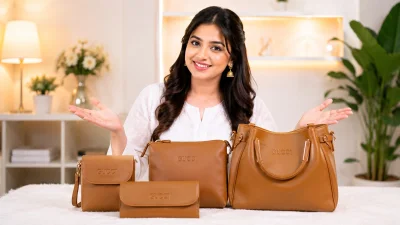 4-in-1  Ladies Bag Set (Brown) — ছবি 2