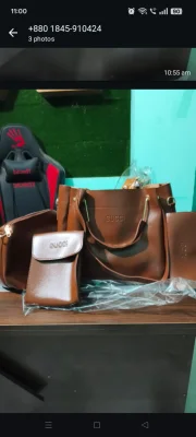 4-in-1 Ladies Bag Set (Coffee ( — ছবি 3