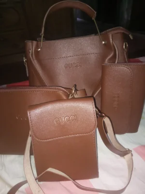 4-in-1 Ladies Bag Set (Coffee ( — ছবি 4