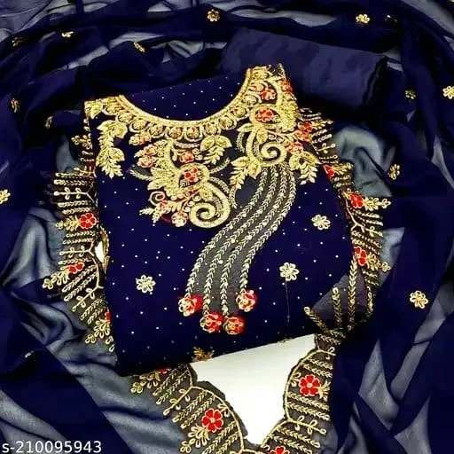 জর্জেট থ্রি পিস — image 4