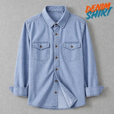 Denim Shirt for Men - Stylish Premium Denim — image 5