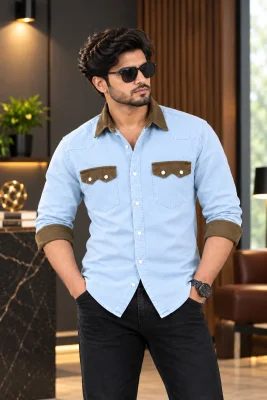 Denim Shirt for Men - Stylish Casual Wear — image 4