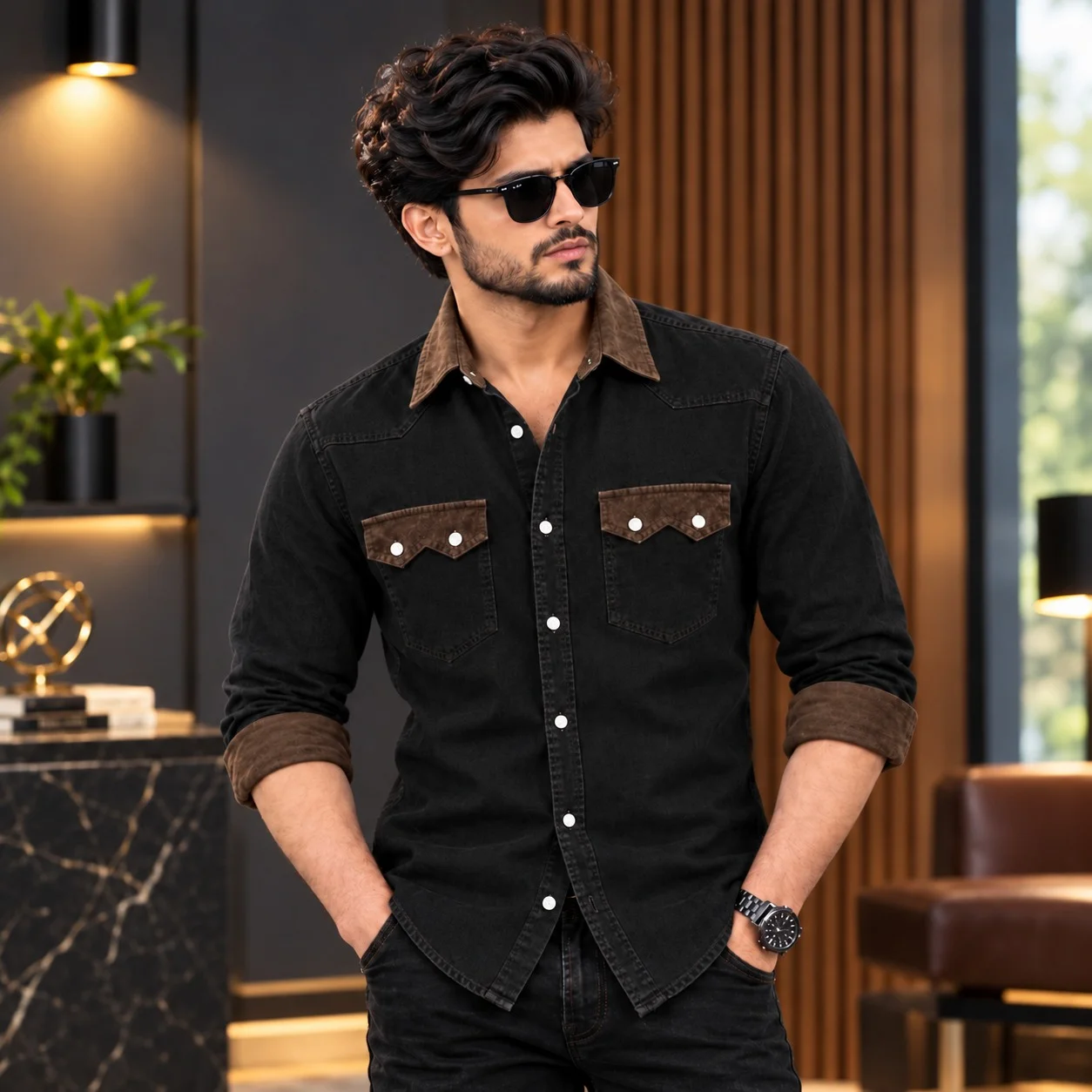 Denim Shirt for Men - Stylish Casual Wear — image 5