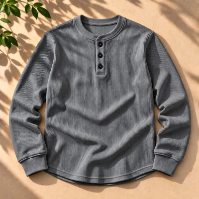 Seyetshirt Stylish Placket Button Sweatshirt — image 5