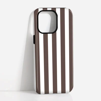 Retro Striped Dual-Layer Protective Case for iPhone 13 — ছবি 1