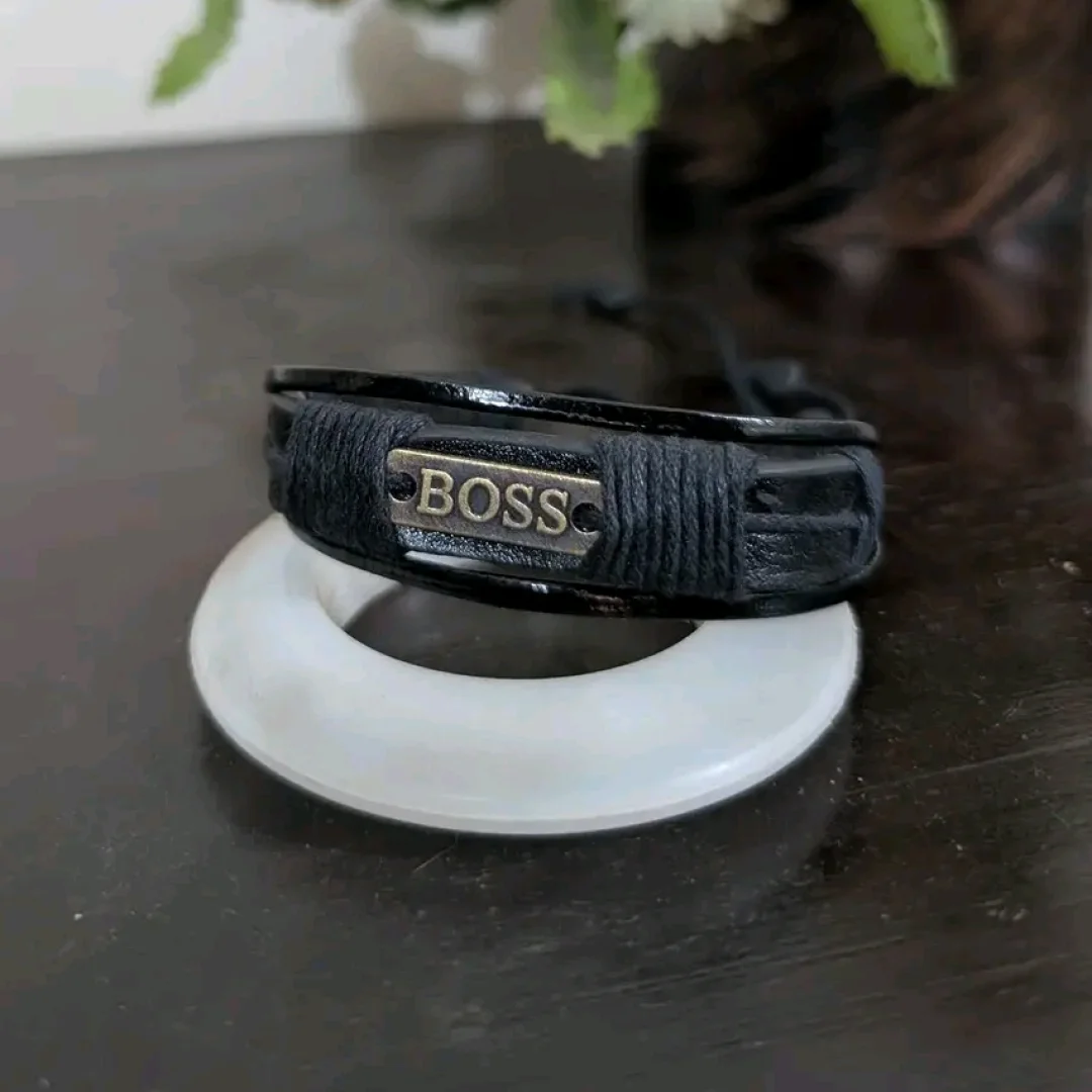 BOSS Premium Black Bracelet for Men