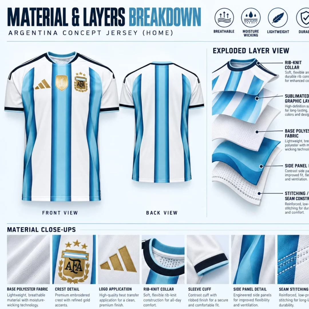Adidas Argentina Home BD Premium Jersey