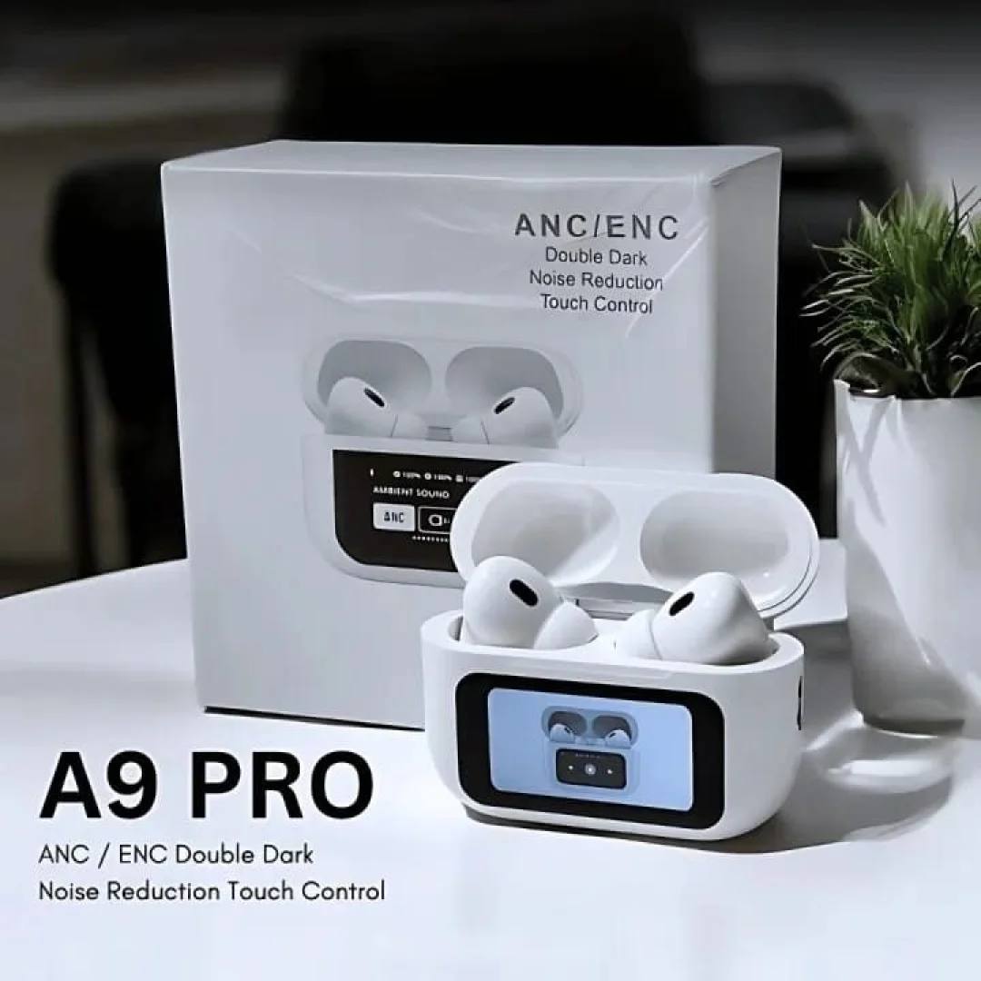 🎧 A9 Pro ANC/ENC স্মার্ট ডিসপ্লে ইয়ারবাডস (Smart Display Earbuds)