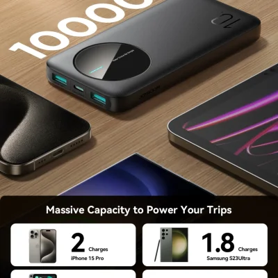 Joyroom JR-PBF12 2.4A LED Power Bank 12W 10000mAh — ছবি 5