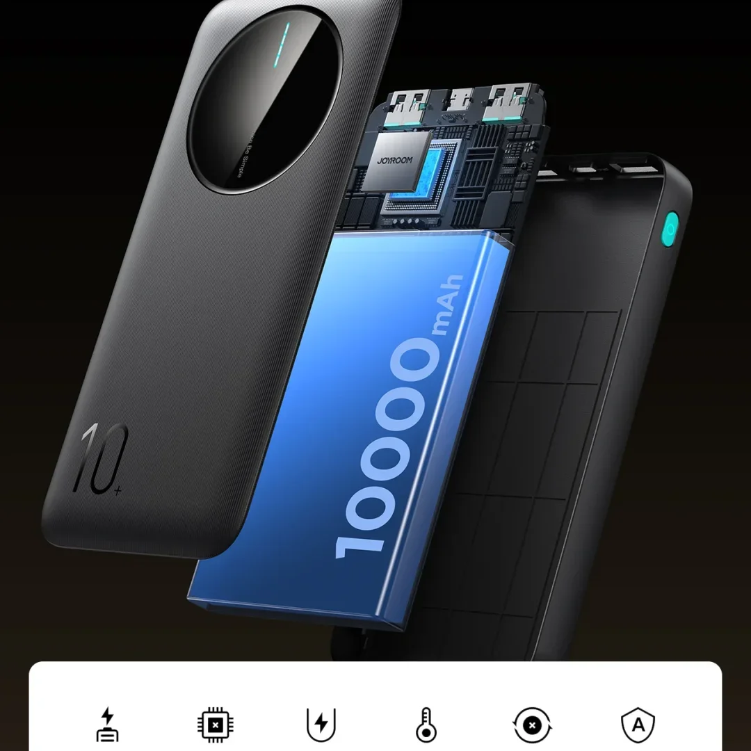 Joyroom JR-PBF12 2.4A LED Power Bank 12W 10000mAh — ছবি 3