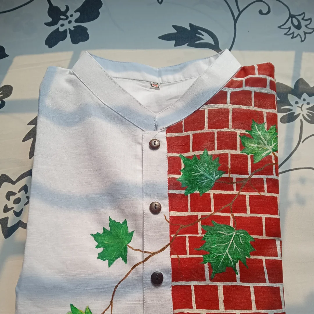 Panjabi Hand Painted Ethnic Wear