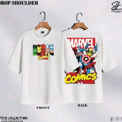 Customize /Drop Shoulder T-shirt — image 6